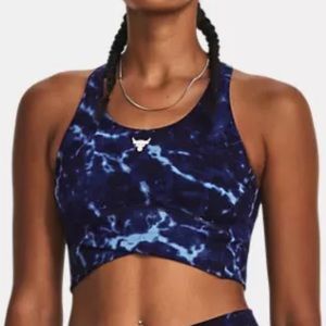 Under Armour Women’s Project Rock Let’s Go Crossover Printed Top Retail $75 Sz M